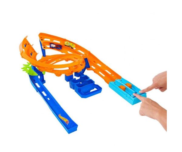 Hot Wheels: Dvojpruhová pretekárska dráha s 2 pretekárskymi autami - Mattel