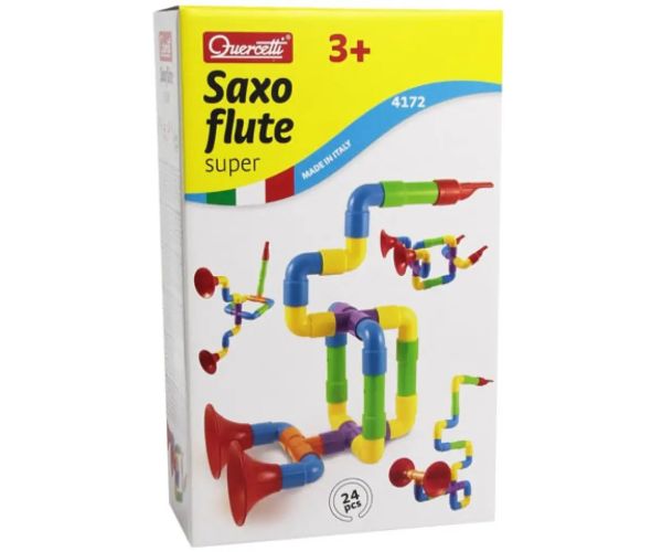 Quercetti: Stavebný saxofón super set 24 ks