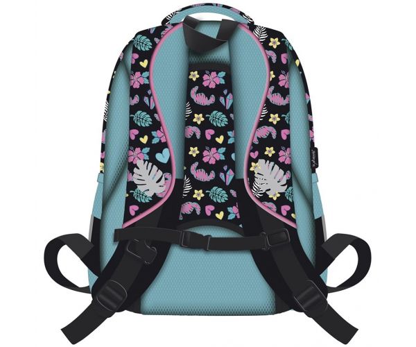 Školský batoh s motívom Disney Stitch, so 4 priehradkami, s modrým brmbolcom BPL58 40x29x19 cm