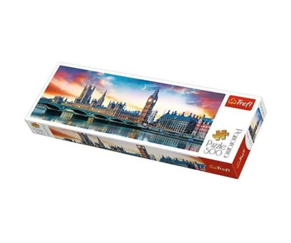 Big Ben a Westminster opátstvo, Londýnska panoráma puzzle 500 ks