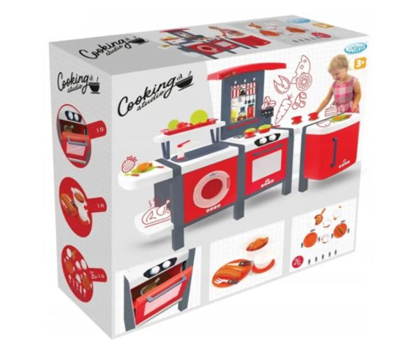 Mochtoys: Cooking Studio XXL herná kuchyňa + 28 doplnkov 141x68x101cm