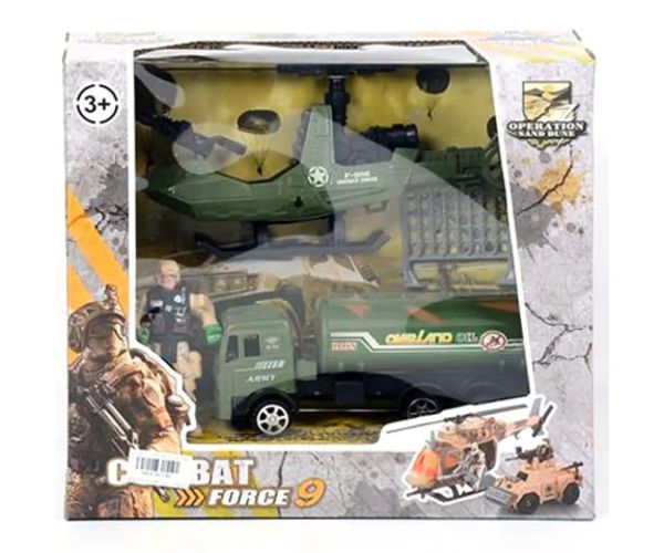 Combat Force 9 Vojenský hrací set s nákladným autom