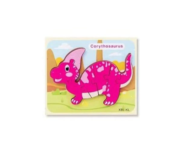 Dinosaurus drevené puzzle vo viacerých variantoch