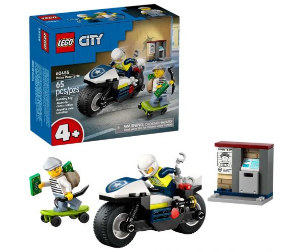 LEGO® City: Naháňačka s policajným motocyklom (60455)