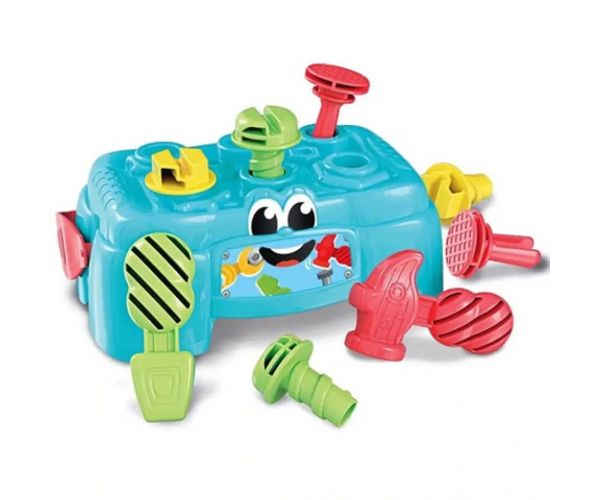 2v1 pracovný stôl a box na náradie s náradím - Clementoni baby
