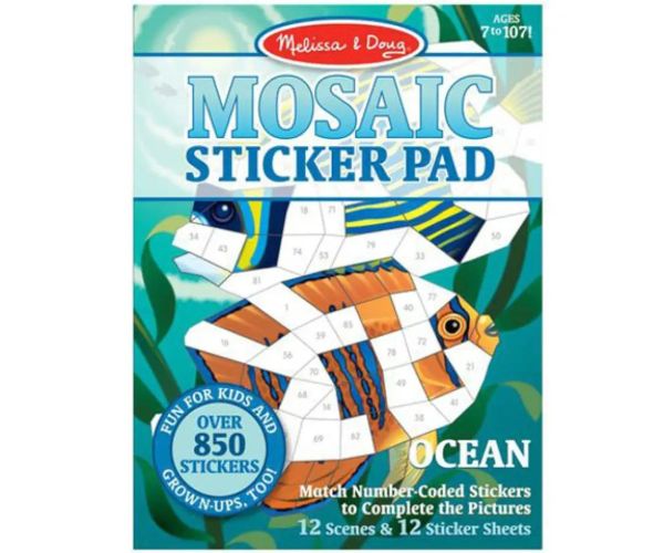 Melissa & Doug:  Oceán mozaika zošit s nálepkami