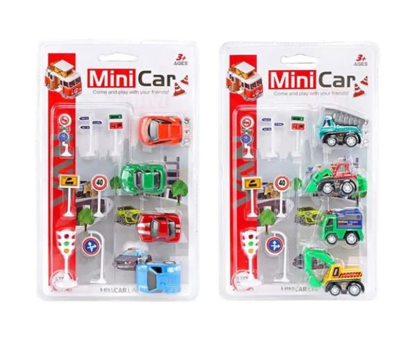 Mini Car: Set autíčok 4 dielny set vo dvoch variantoch