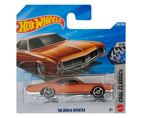 Hot Wheels: 66 Buick Riviera hnedé autíčko 1/64 - Mattel
