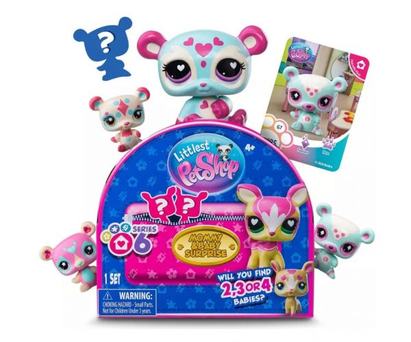 Littlest Pet Shop Prekvapenie mama a bábika súprava 6. séria 1ks