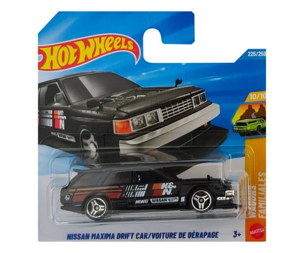 Hot Wheels: Nissan Maxima Drift Auto čierne 1/64 - Mattel