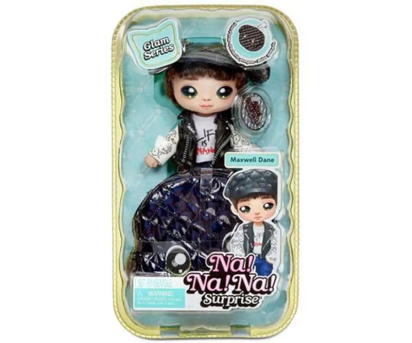 Na! Na! Na! Surprise: 2v1-ben Glam Metallic módna bábika s peženkou, balík na prekvapenie - Maxwell Dane