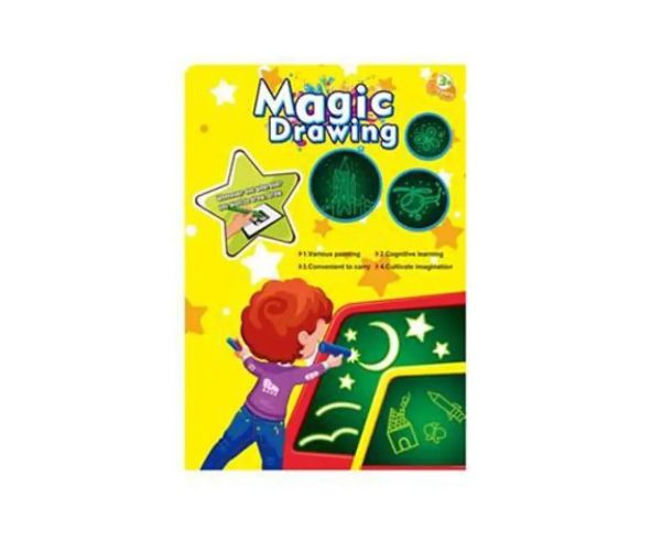 Magická tabuľa na písanie, so šablónou a perom