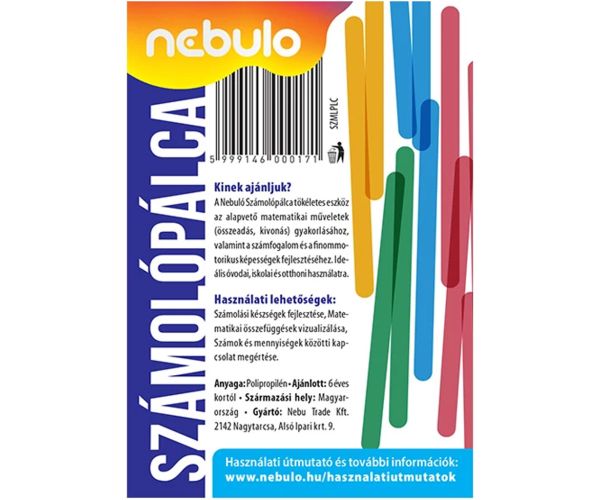 Nebulo: Farebné počítacie tyčinky, 40 ks