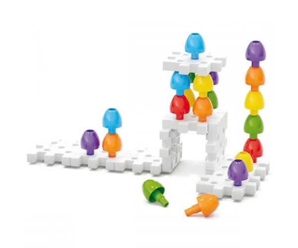 Quercetti: Jumbo kolíčka 2v1 45 dielny set