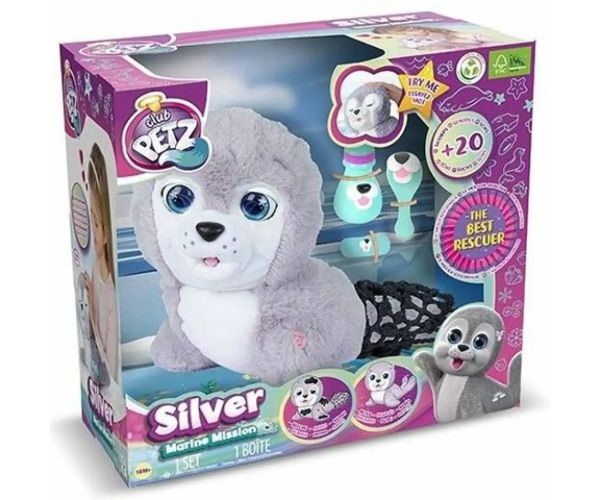 Silver interaktívny plyšový baby tuleň