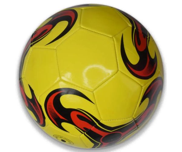 Farebná futbalová lopta z umelej kože v rôznych variantoch 22cm
