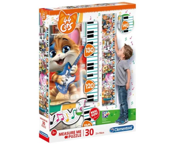 44 mačiek Nástenná merica 30 dielne puzzle - Clementoni