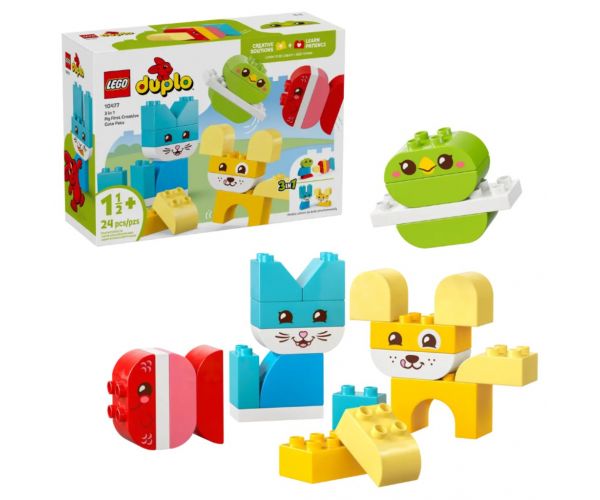 LEGO® DUPLO®: Kreatív a roztomilý, 3 v 1 domácich miláčikov (10477)