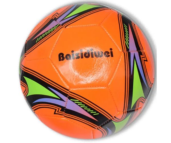Futbalová lopta z umelej kože v neónových farbách 23cm