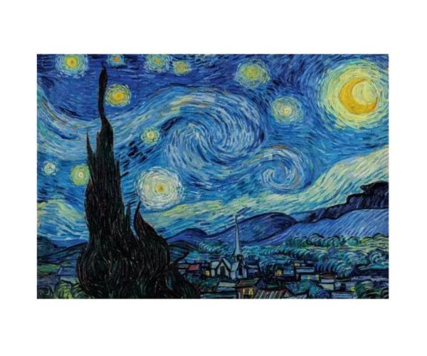 Múzejná kolekcia: Van Gogh - Hvězdná noc HQC 1000 ks puzzle s plagátom - Clementoni