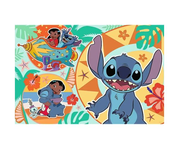 Disney: Lilo & Stitch šťastný deň 24-dielne Maxi puzzle - Trefl