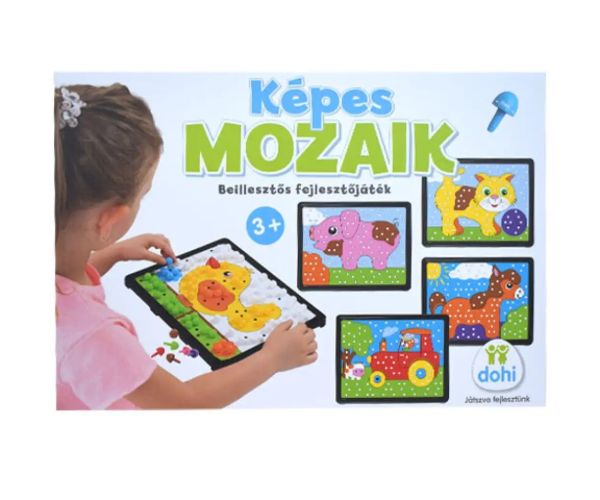 Veľká obrázková mozaika - hračka na rozvoj zručností