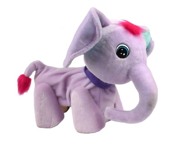 RC Cute Pet: Interaktívny plyšový slon na diaľkové ovládanie s príslušenstvom 2.4GHz 40cm
