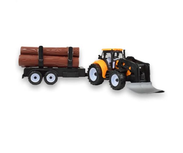 Engineering Truck: Traktor s vlečkou na drevo v rôznych verziách 43 cm