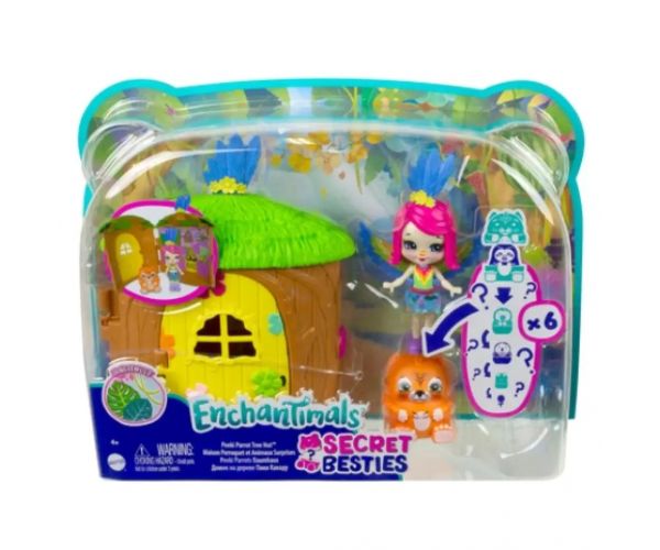 Enchantimals: Telis-Tele Kuckó papagáje set - Mattel