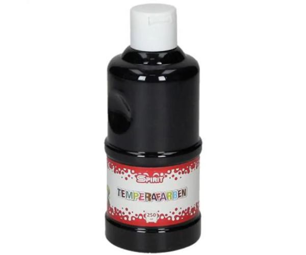 Čierna temperová farba 250ml