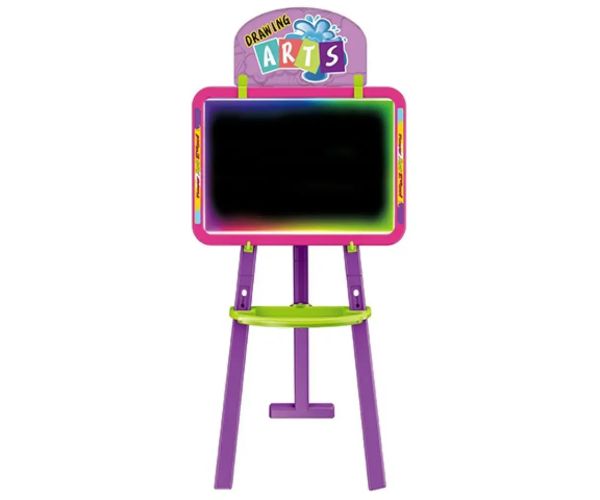 3v1 obojstranná kresliaca tabuľa v ružovej farbe 37x99cm