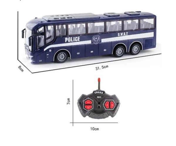 Police policajná autobus na diaľkové ovládanie