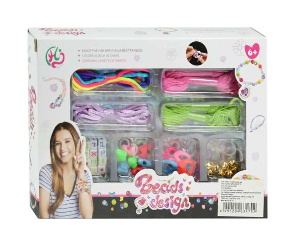 Beads Design: Set na výrobu šperkov s farebnými priadzami a perlami