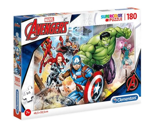 Marvel Avengers Supercolor 180 dielne puzzle - Clementoni