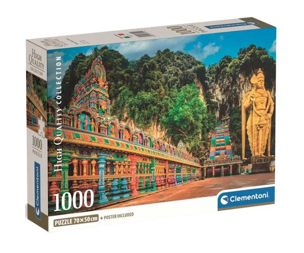 Painted Batu Caves HQC 1000 ks puzzle s plagátom - Clementoni