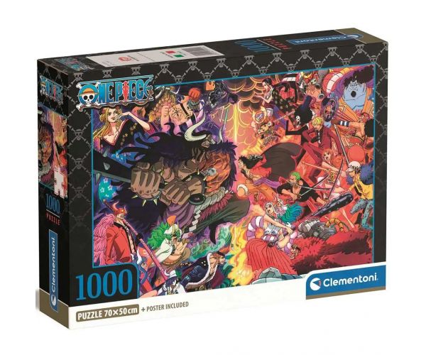 One Piece 1000 dielikové kompaktné puzzle 70x50cm - Clementoni