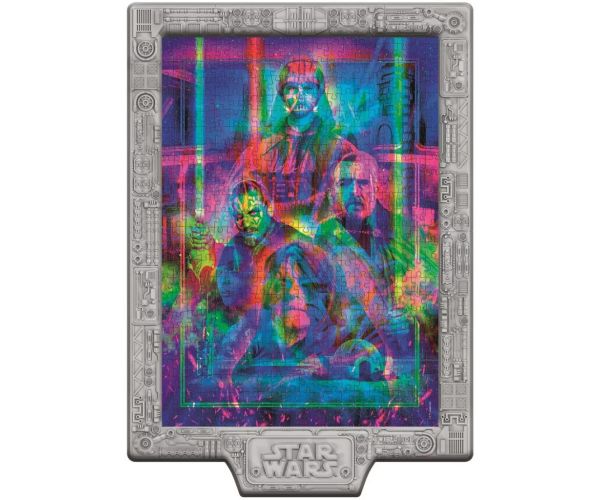 Star Wars Metamorfné 520-dielová skladačka s rámom a RGB LED osvetlením - Clementoni