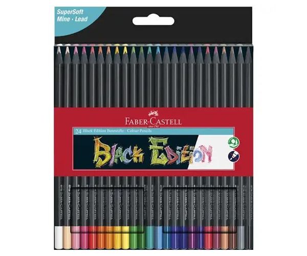 Faber-Castell: Black Edition 24 dielny set farebných ceruziek