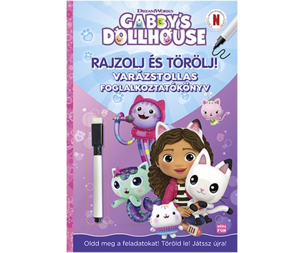 Móra: Gabi bábkový domček – Kresli a maľuj! Kniha s čarovným perom