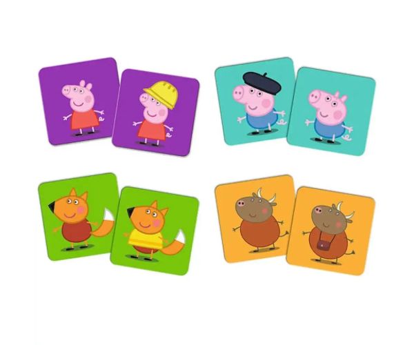Peppa Pig Classic & Plus pamäťová hra 36ks - Trefl