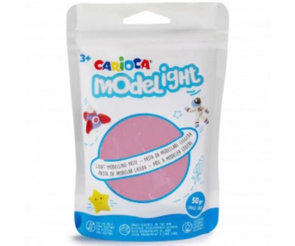 Modelight 50g ružová plastelína - Carioca