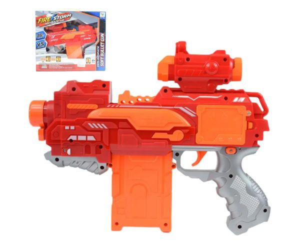 Fire Storm: Elektrická zbraň s nábojmi a svetlom 33 cm