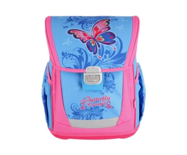 Spirit: Motýľ 4 dielny set ergonomickej školskej tašky Cool
