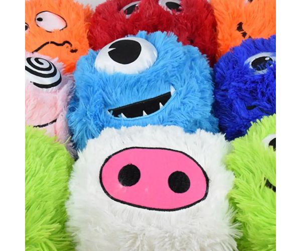 Fuzzy Monsters chlpatá plyšová lopta vo viacerých variantoch 23cm