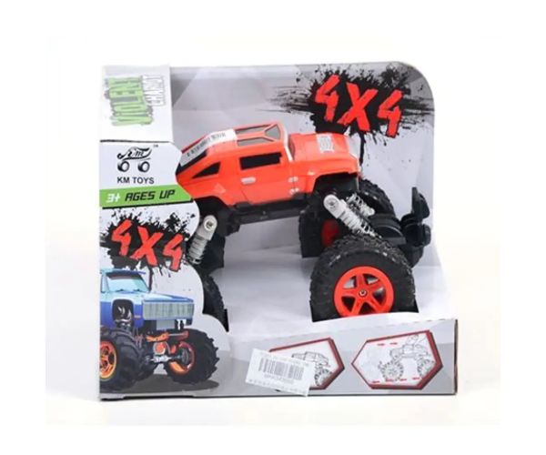 Pružinové terénne vozidlo 4x4 v červenej farbe