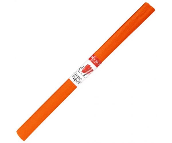 ICO: Krepový papier v oranžovej farbe 200x50cm