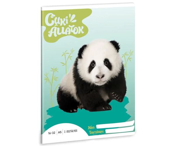 Ars Una: Roztomilé zvieratá - Panda 2. ročník linajkový zošit A/5
