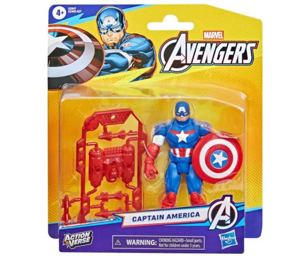 Marvel Mstitelia Action Verse – figúrka Kapitána Ameriky – Hasbro