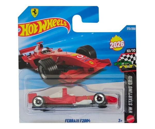Hot Wheels: Ferrari F2004 autíčko 1/64 - Mattel