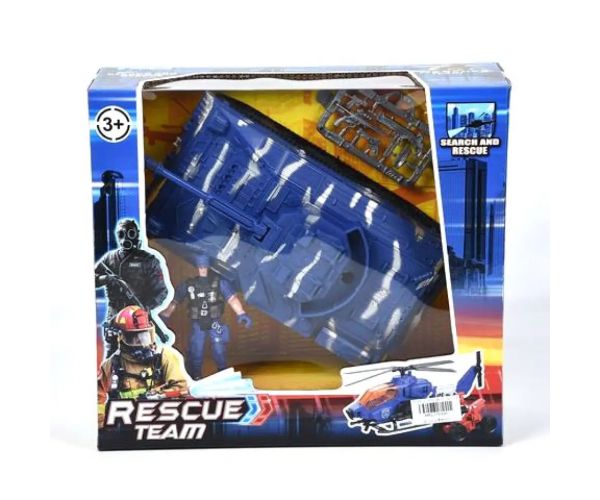 Rescue Team vojenský hrací set s tankom